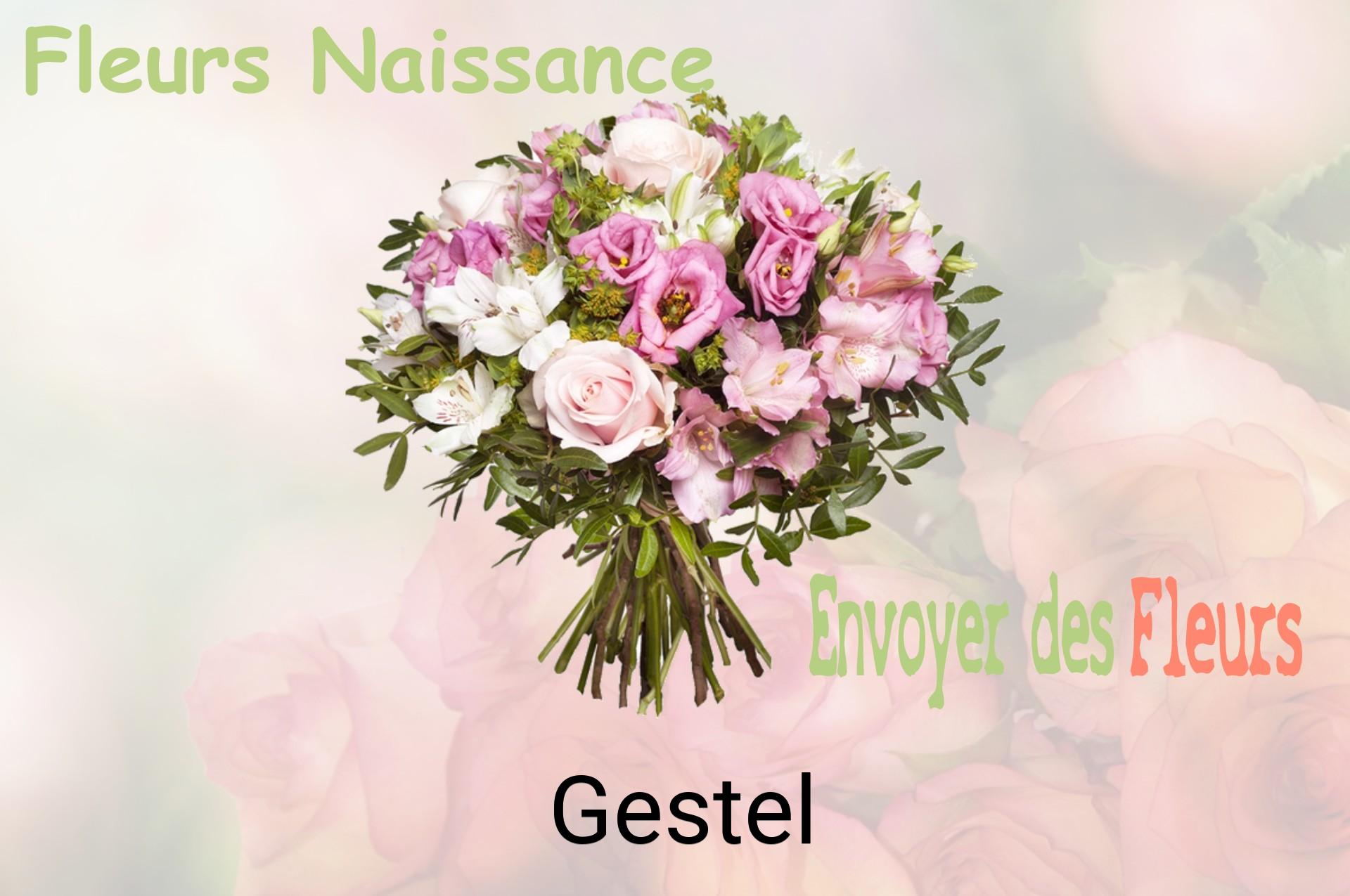 Bouquet de fleurs de naissance livré à Gestel